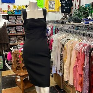 NWT Robert Rodriguez fitted little black dress size 2